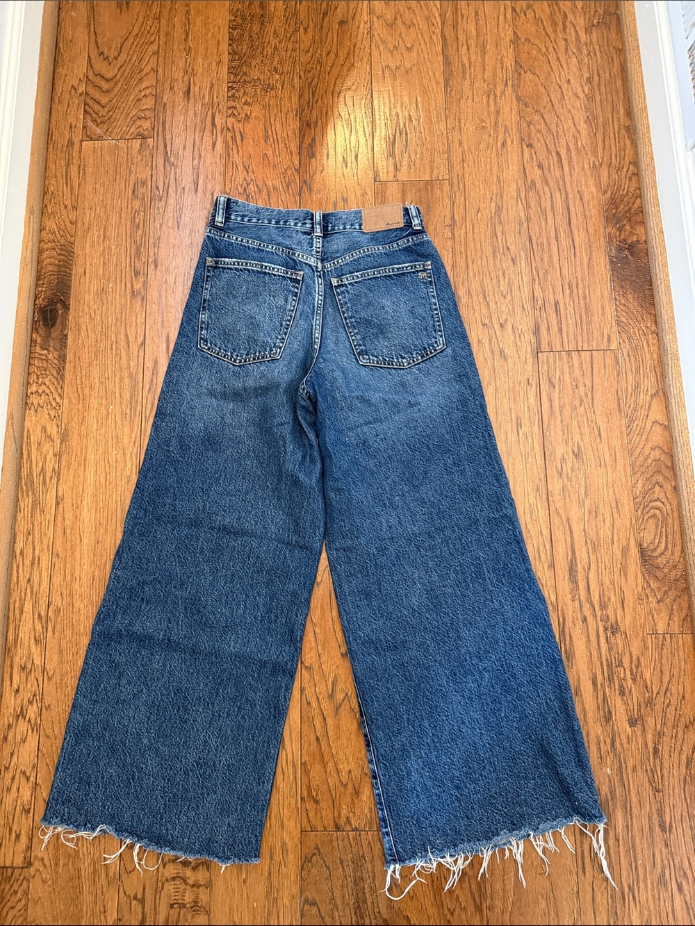 Madewell Super Wide-Leg High-Rise Jeans in Denim Blue, Sz 25 - Picture 6 of 7